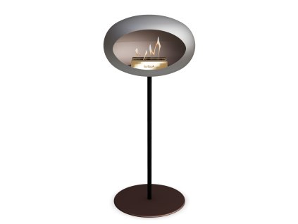 3766 42 dome ground steel high 80 cm nickel barva a prumer nohy lestena ocel 60 cm barva podstavce rose gold kartus nerez