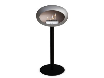 3766 8 dome ground steel high 80 cm nickel barva a prumer nohy lestena ocel 60 cm barva podstavce rose gold kartus nerez