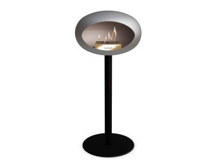 3766 37 dome ground steel high 80 cm nickel barva a prumer nohy lestena ocel 60 cm barva podstavce rose gold kartus nerez