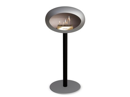 3766 43 dome ground steel high 80 cm nickel barva a prumer nohy lestena ocel 60 cm barva podstavce rose gold kartus nerez