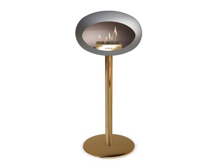 3766 49 dome ground steel high 80 cm nickel barva a prumer nohy lestena ocel 60 cm barva podstavce rose gold kartus nerez