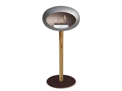 3766 22 dome ground steel high 80 cm nickel barva a prumer nohy lestena ocel 60 cm barva podstavce rose gold kartus nerez