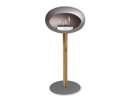 3766 24 dome ground steel high 80 cm nickel barva a prumer nohy lestena ocel 60 cm barva podstavce rose gold kartus nerez