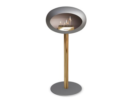 3766 53 dome ground steel high 80 cm nickel barva a prumer nohy lestena ocel 60 cm barva podstavce rose gold kartus nerez