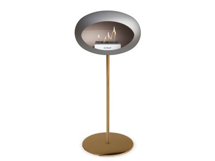 3766 21 dome ground steel high 80 cm nickel barva a prumer nohy lestena ocel 60 cm barva podstavce rose gold kartus nerez