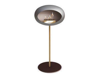 3766 52 dome ground steel high 80 cm nickel barva a prumer nohy lestena ocel 60 cm barva podstavce rose gold kartus nerez