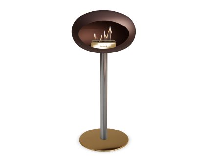 3766 27 dome ground steel high 80 cm nickel barva a prumer nohy lestena ocel 60 cm barva podstavce rose gold kartus nerez