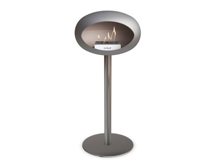 3766 dome ground steel high 80 cm nickel barva a prumer nohy lestena ocel 60 cm barva podstavce rose gold kartus nerez