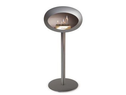 3766 26 dome ground steel high 80 cm nickel barva a prumer nohy lestena ocel 60 cm barva podstavce rose gold kartus nerez