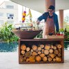 sb cooking units island 100 teak wood corten 06