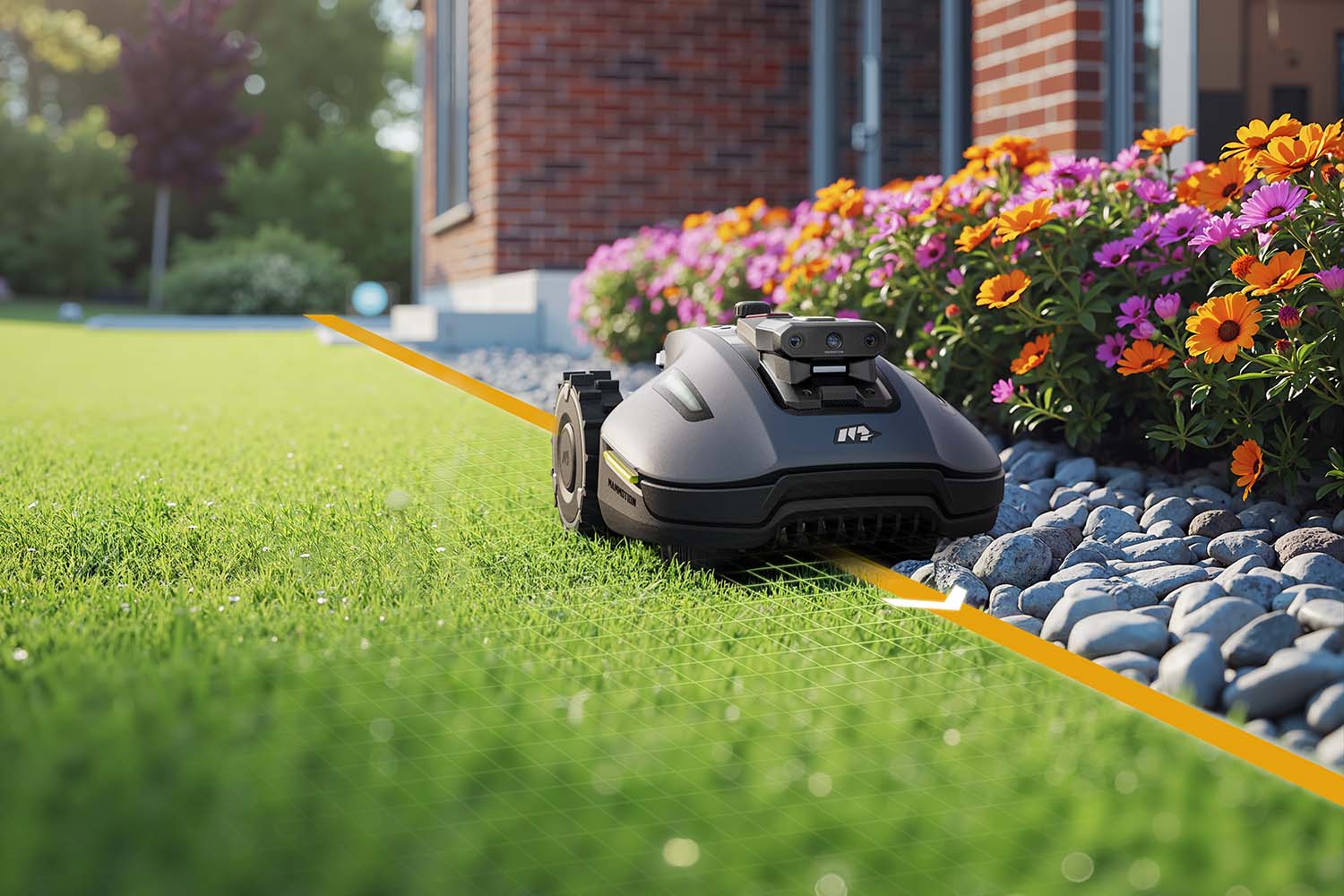 YUKA mini 2 800 – zóny kosenia a precízne okraje