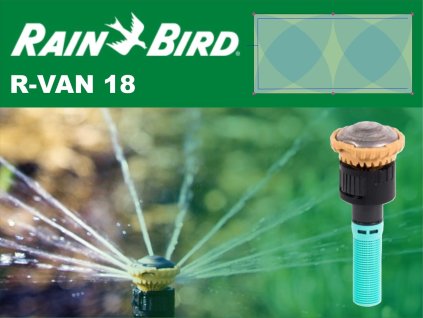 Závlahový balíček Rain Bird R Van 18 obdĺžnik pr foto