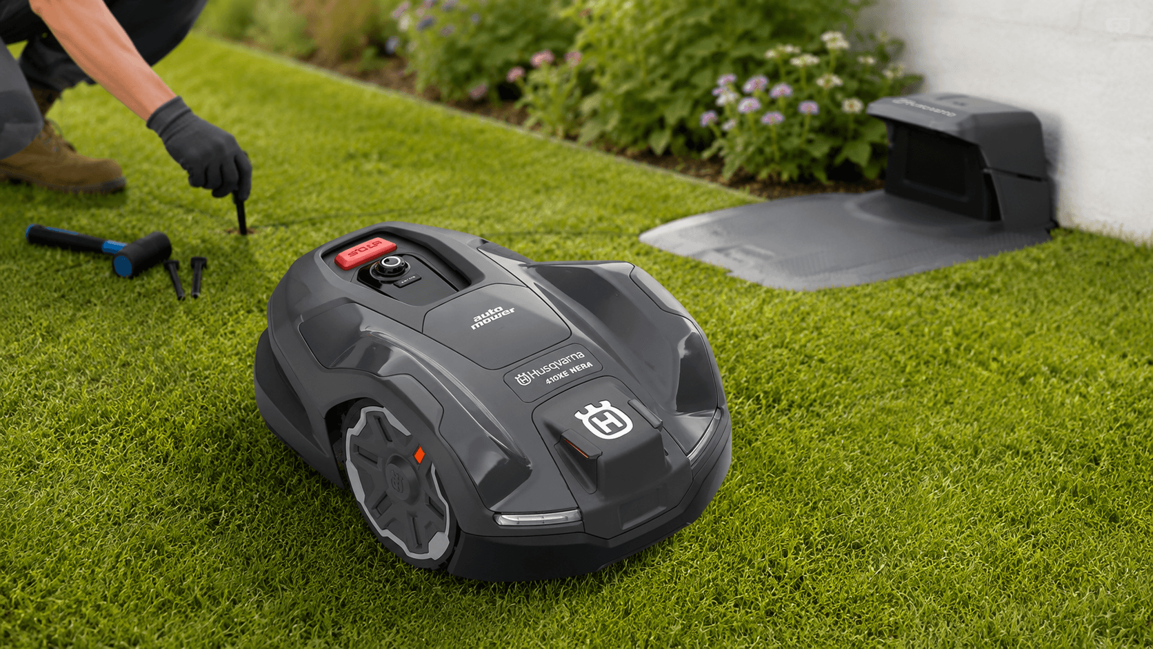 Instalace robotické sekačky Husqvarna: vodič, EPOS a odborná montáž