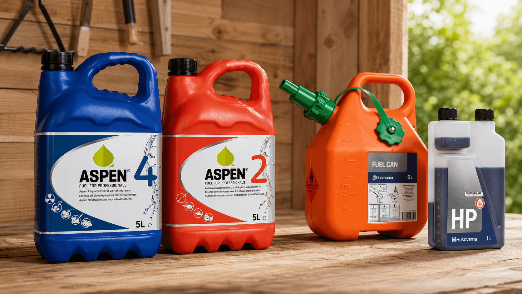 Alkylátový benzín Aspen: kdy se vyplatí a jak vybrat Aspen 2T nebo 4T