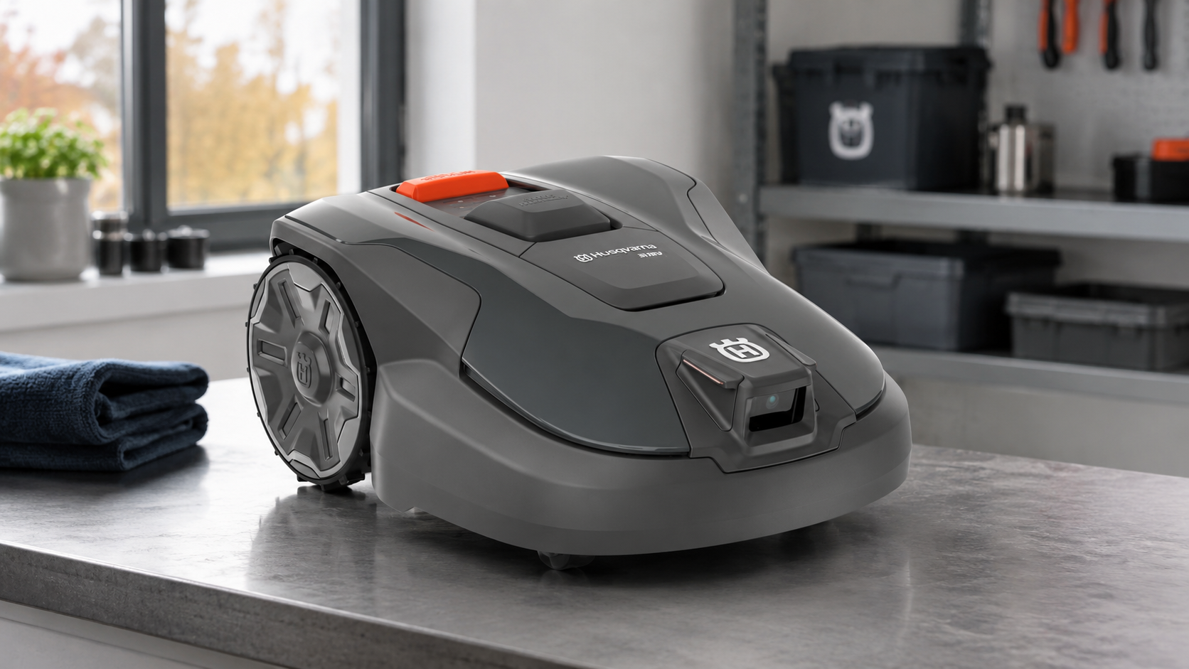 Zimní uskladnění robotické sekačky Automower