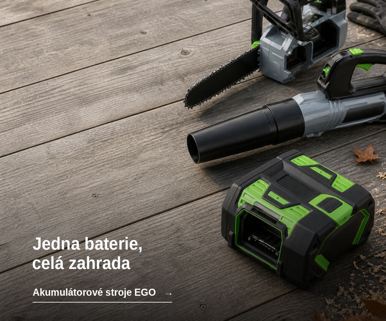 Akumulátorové stroje EGO POWER+ – jedna baterie pro celou zahradu