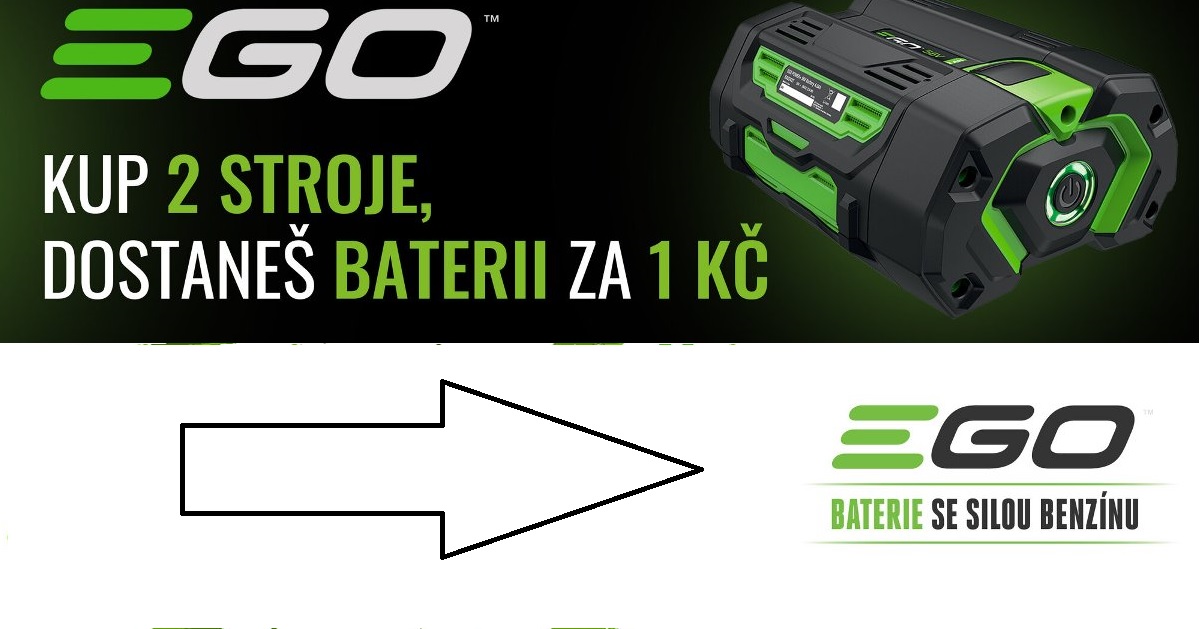 Kup 2 stroje a dostaneš baterii za 1 Kč