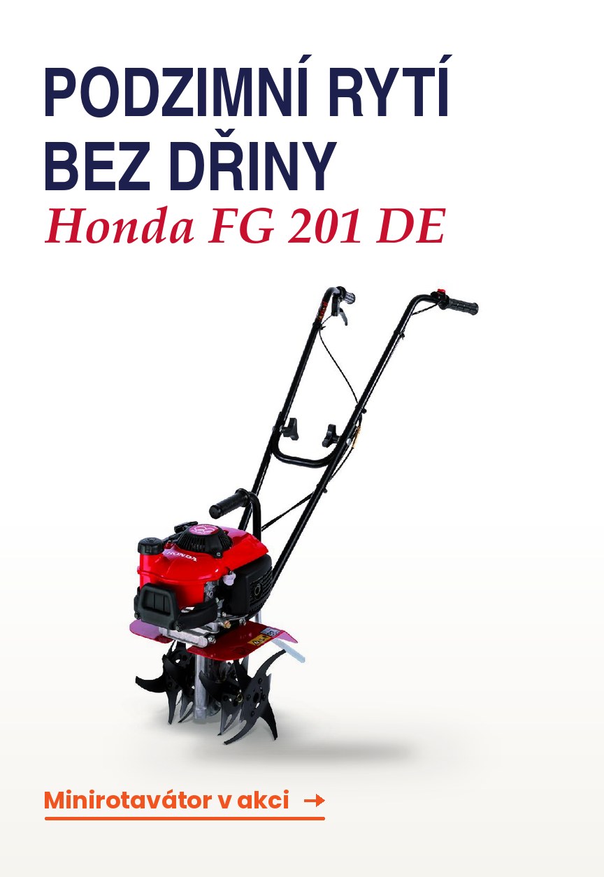 Minirotavátor Honda FG 201 DE pro podzimní rytí