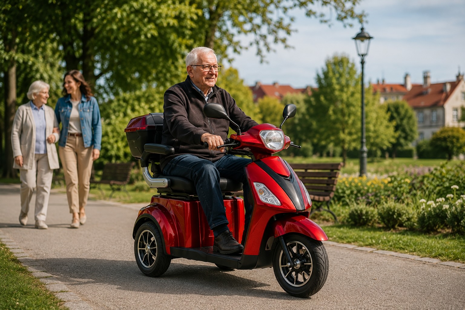 Bezpečné používání elektrického vozíku pro seniora v každodenním provozu