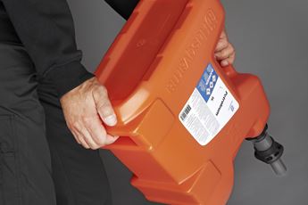 Ergonomické uchopení kanystru