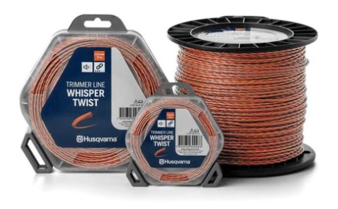 Vyžínací struna Whisper Twist 2,4mm/12m Husqvarna Délka struny: 12m 5976691-20