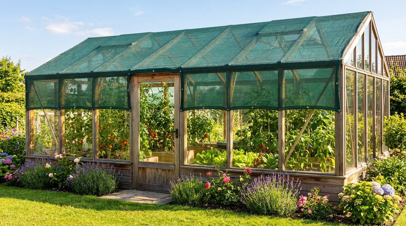 Zastínění skleníku: jak vybrat stínící tkaninu 35 %, 50 % nebo 55 %