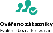 Ověřeno zákazníky - kvalitní zboží a fér jednání