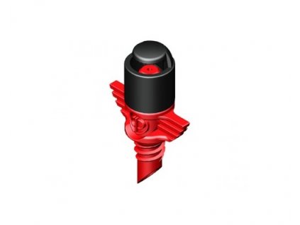 Hlavice postřikovače rozptyl 90° - na 6mm postřikovač, červeno - černý
