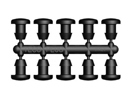 6mm záslepka otvoru obrubníku - 10 ks