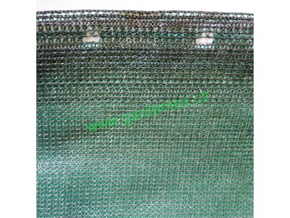Stínící tkanina, síť, rašlový úplet 92%, 125g/m2, 25m x 1,5m - zelená