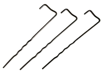 Ocelové kotvící skoby do země GEOPIN 20cm × 4mm – balení 100 ks