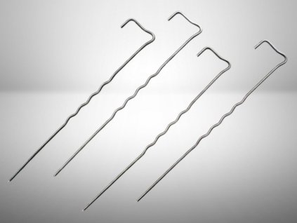 Ocelové kotvící skoby do země GEOPIN 20cm × 4mm – balOcelové kotvící skoby do země GEOPIN 30cm × 4mm – balení 100 ksení 50 ksGEOPIN 30 - Kotvící ocelová skoba, drát ø 4 mm, délka 30 cm - 100ks - 1