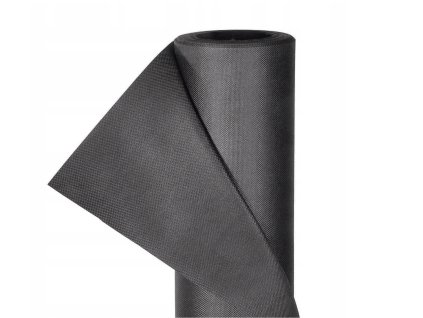 Ekologická netkaná textilie ECO PLA, 60g/m2, 25m x 1,6m - černá, 100% rozložitelná