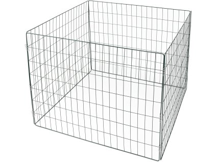 Velký kompostér na zahradu kovový 567 l – 90 × 90 × 70