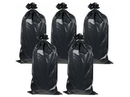 Pytle na suť PE 120 l – 5 ks, 200 µm, 60 × 120 cm, vysokopevnostní