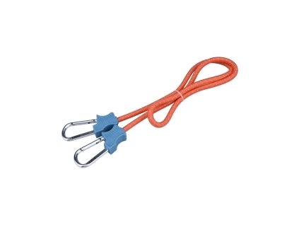 Gumicuk s karabinami EXTOL – upínací guma, 120 cm x 10 mm, 1 ks