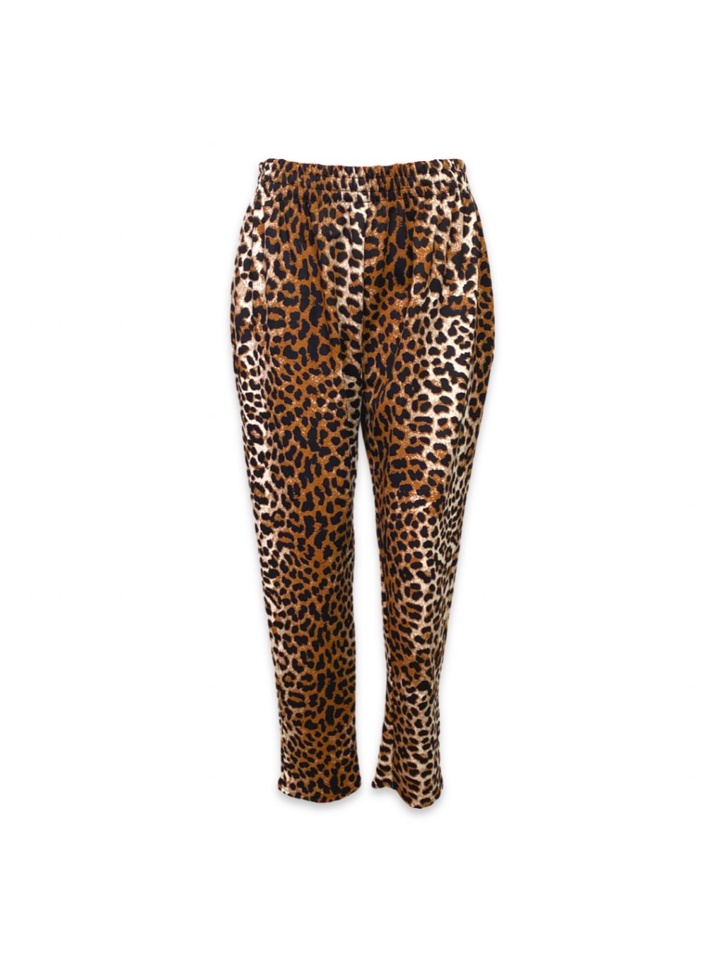Taffi kalhoty s pružným pasem - leopardí vzor