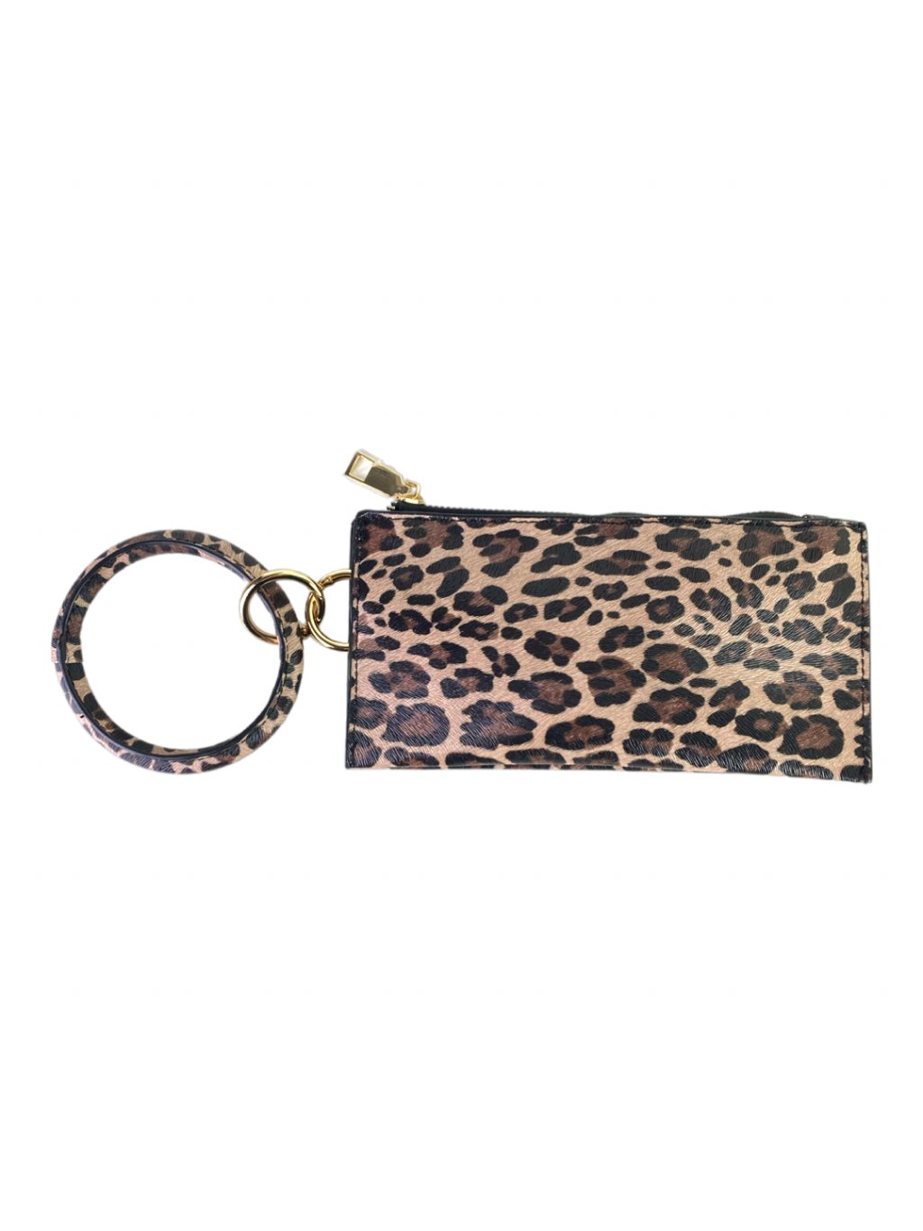 Koženková kapsička s kulatým poutkem SP-8252 - leopardí