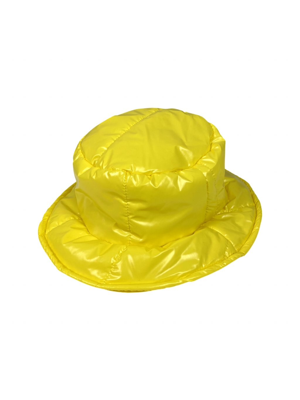 Taffi klobouk textilní prošívaný - zářivě žlutý