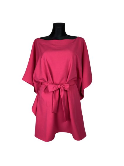 La Diva šaty - kimono - sytě růžová