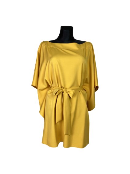 La Diva šaty - kimono - žlutá