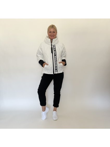 Dámská prošívaná bunda Eveline - bílá