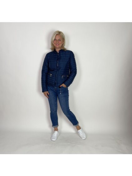 Dámská prošívaná bunda Annie - tmavě modrá