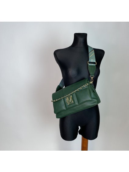 Dámská kabelka s klopnou Massimo Contti - zelená