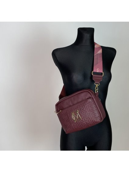 Crossbody kabelka Massimo Contti - vínová
