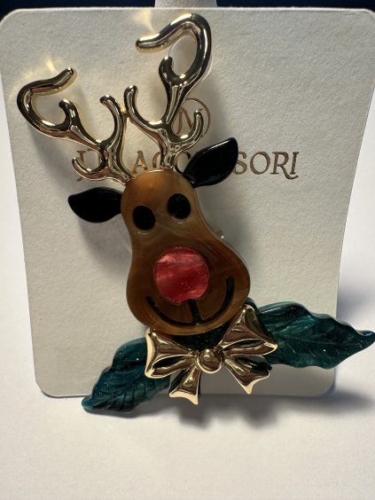 Vánoční brož sob