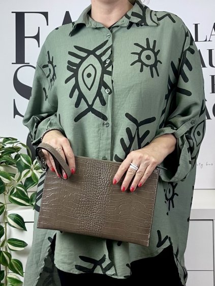 Psaníčko Croco - taupe