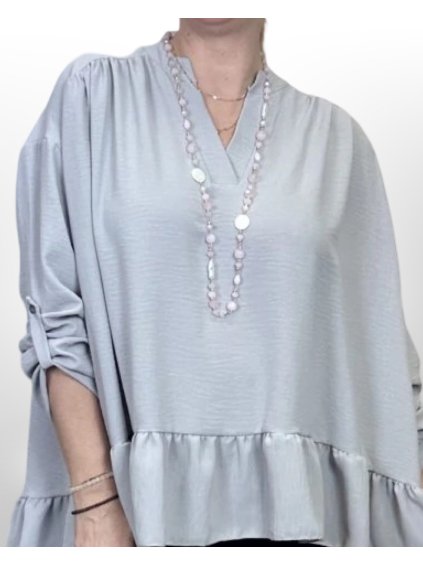 Boho korálkový náhrdelník - růžová