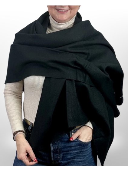 Šála/pléd 1744 - černá