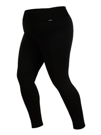 Leginy hřejivé plus size dlouhé 129 - černá